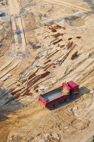 Truck at a construction site — Stock Photo, Image