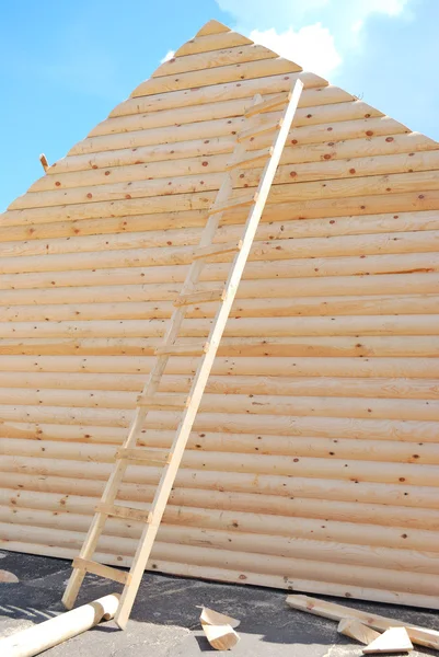 Parete e scala in legno — Foto Stock