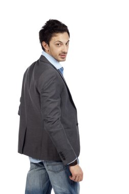 Young casual businessman clipart