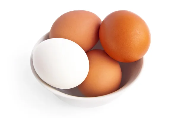 Jaja w misce — Zdjęcie stockowe
