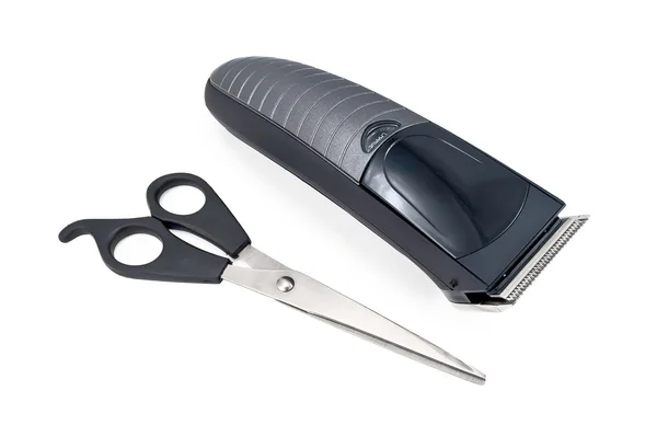 Hair Clipper with Scissors — Stock Photo, Image