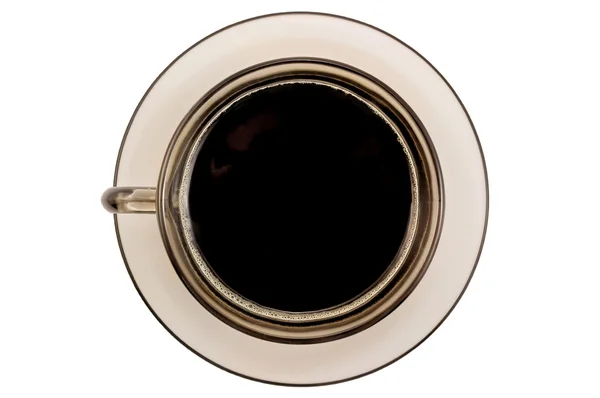 Uma xícara de café por cima — Fotografia de Stock