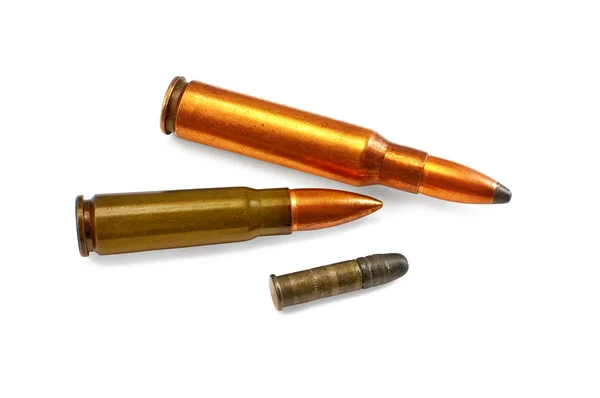 Munition für automatische Waffen und Gewehre — Stockfoto