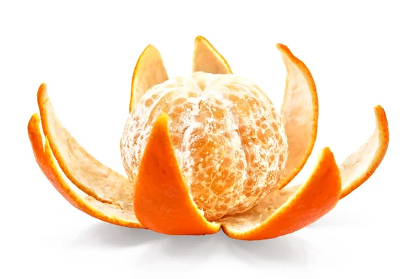 Mandarin on the peel by purified — Stock Photo, Image