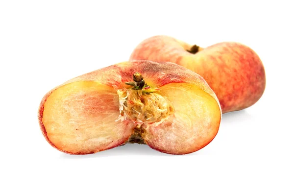 Two flat peach — Stock Photo, Image