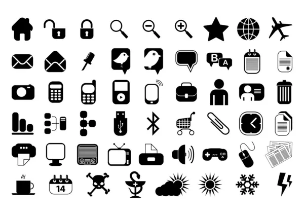 Vector Icons for website — Stock Vector