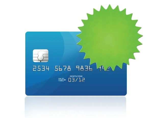 Kreditkort ikonen mall — Stockfoto