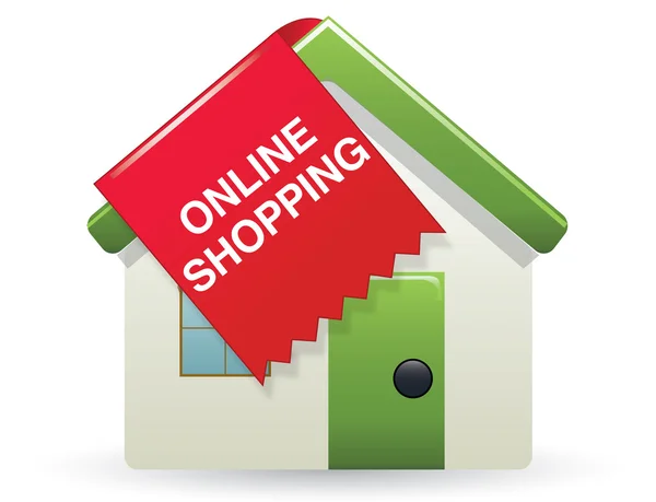 Ícone de compras online —  Vetores de Stock