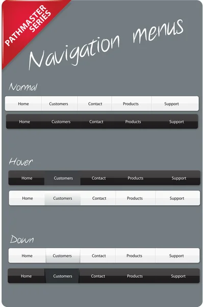 Kit de herramientas de diseñadores web - colección pathmaster — Archivo Imágenes Vectoriales