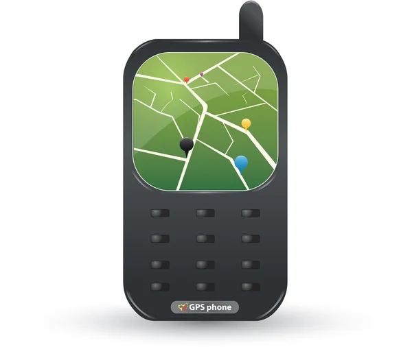 GPS telefon — Stock Vector