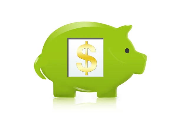 Dollar piggy bank — Stock Photo, Image