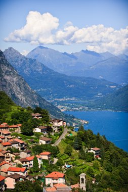 lugano şehir lake lugano üzerinde yalan