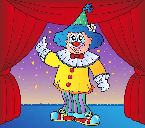 Clown au cirque étape 2 — Image vectorielle