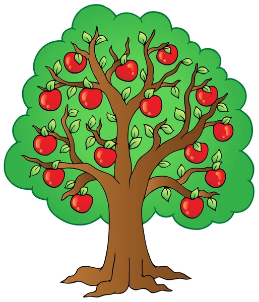Árvore de maçã — Vetor de Stock