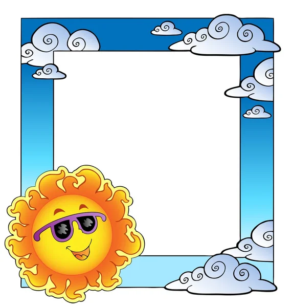 Frame with summertime theme 2 — Stock Vector