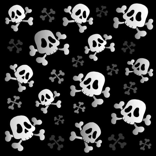 Piratenschädel und -knochen — Stockvektor