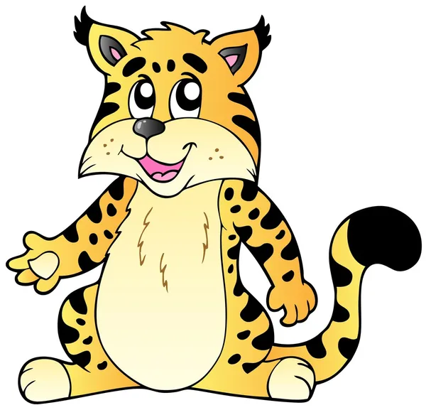 Cartone animato Lynx — Vettoriale Stock