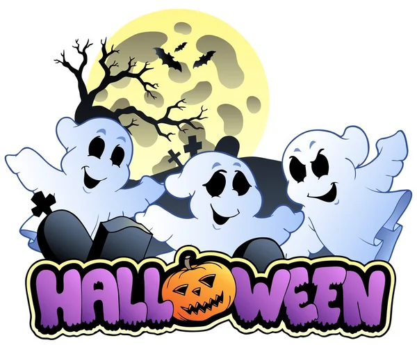 Znak Halloween i obrazu 1 — Wektor stockowy