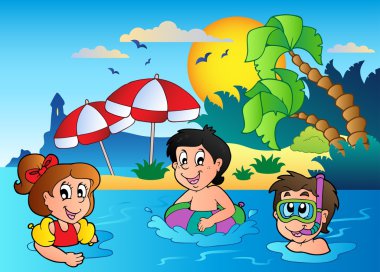 Summer theme image 2 clipart