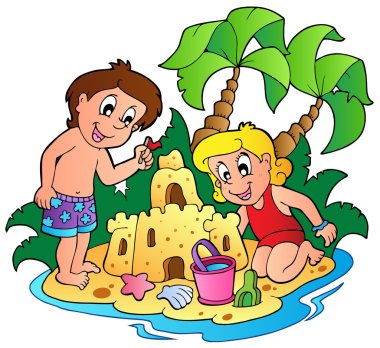 Summer theme image 3 clipart