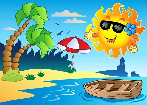 Summer theme image 4 Vector Graphics