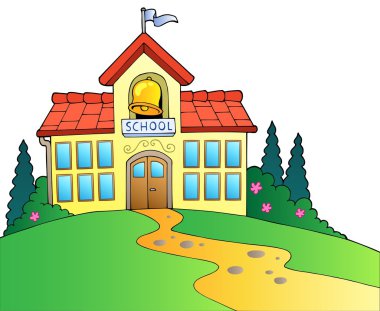 Big school building clipart