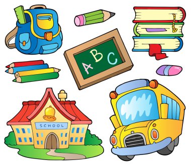 School supplies collection 1 clipart