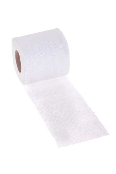 Rolle des weißen Toilettenpapiers — Stockfoto