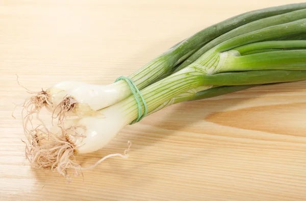 Bunch of spring onions — Stock Photo, Image
