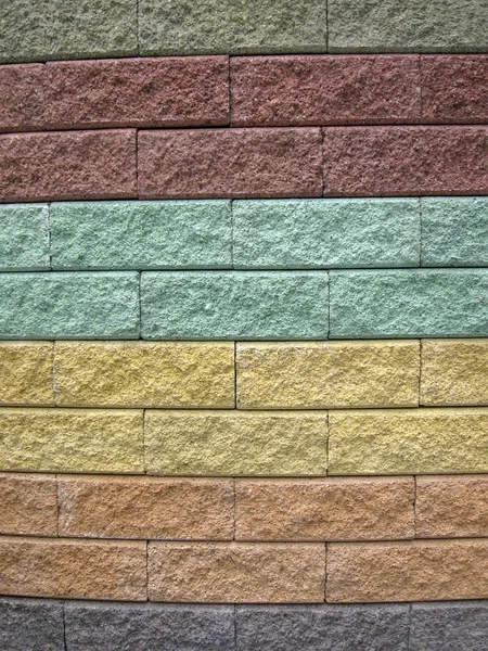 抽象颜色的石墙，多样性背景. — 图库照片