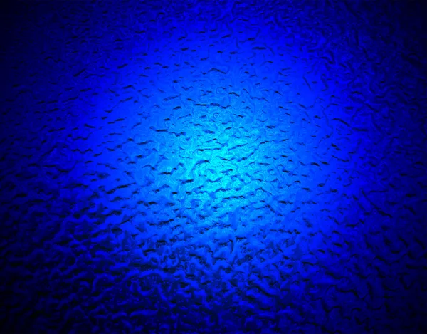Abstraktes blaues Licht über Metalloberfläche. — Stockfoto