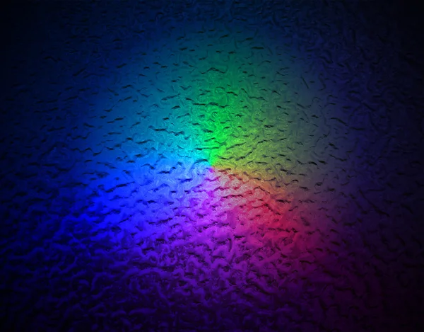 Iluminación de color abstracta sobre superficie metálica . —  Fotos de Stock