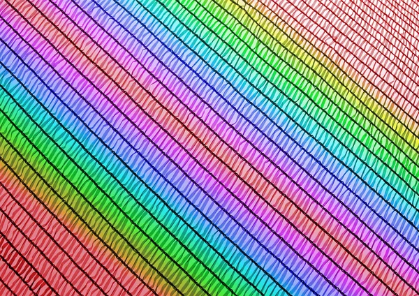 Rejilla texturizada arco iris abstracto, primer plano textura . — Foto de Stock