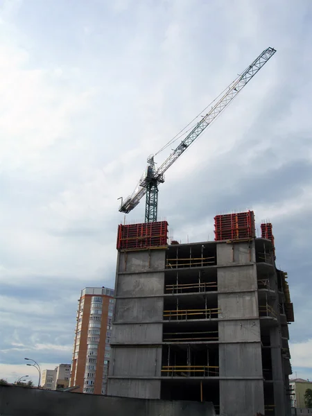 Crane at the building site — Stock Photo, Image