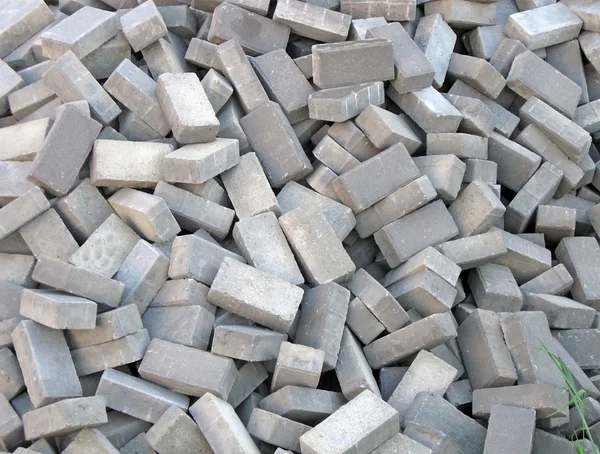 Random brick heap, industry details. — Stock Photo, Image