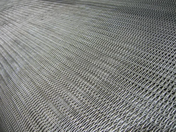 Silver metallic grid, industry details. — Stock Photo, Image