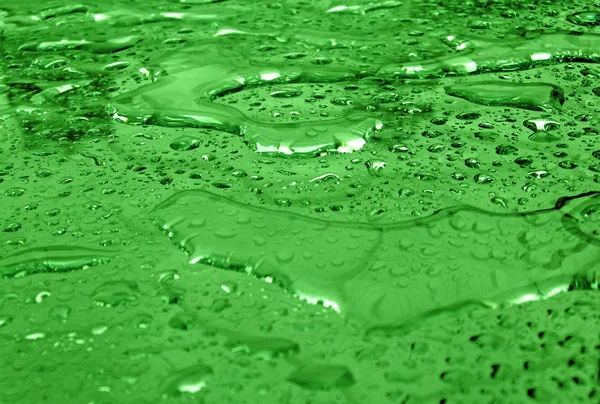 Groene abstracte wateroppervlak, weer details. — Stockfoto