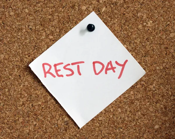 Rest day reminder — Stock Photo, Image