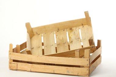 Empty wooden crates clipart