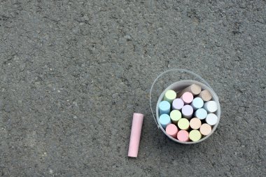 Sidewalk chalks clipart