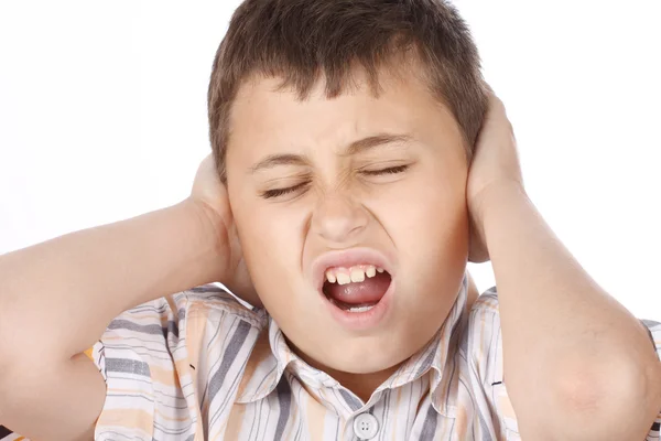 Křičí chlapec — Stock fotografie