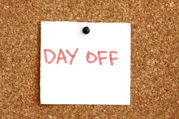 Day off reminder — Stock Photo, Image