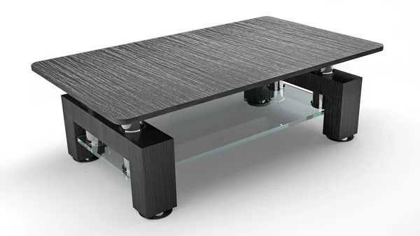 モダンな茶色の木製のテーブル — ストック写真