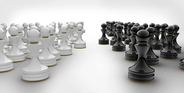 Пешечные шахматы — стоковое фото