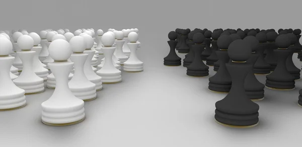 Пешечные шахматы — стоковое фото