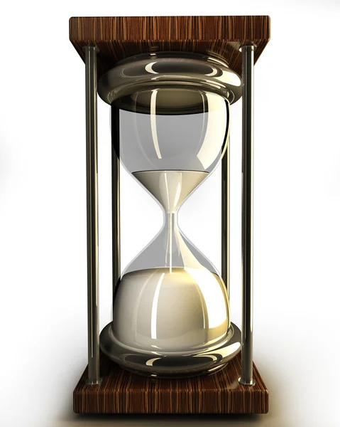 Closeup of hourglass in warm — Stock Photo, Image