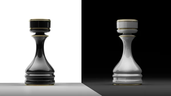 Castillo ajedrez aislado 3d render —  Fotos de Stock