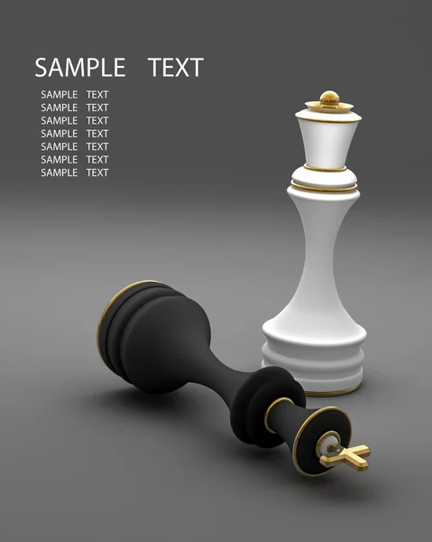 Chess concept image - checkmate — Stock Photo, Image