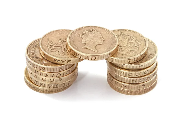 Britanniques, britanniques, pièces de monnaie . — Photo