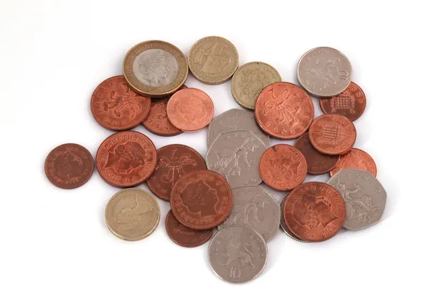 Moneda británica (Reino Unido) . — Foto de Stock